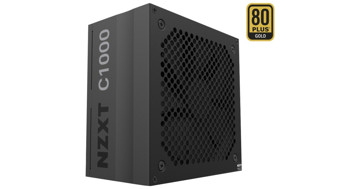 NZXT C1000 80+ Gold 1000W, PC-Netzteil(schwarz, 6x PCIe, Kabel-Management, 1000 Watt)