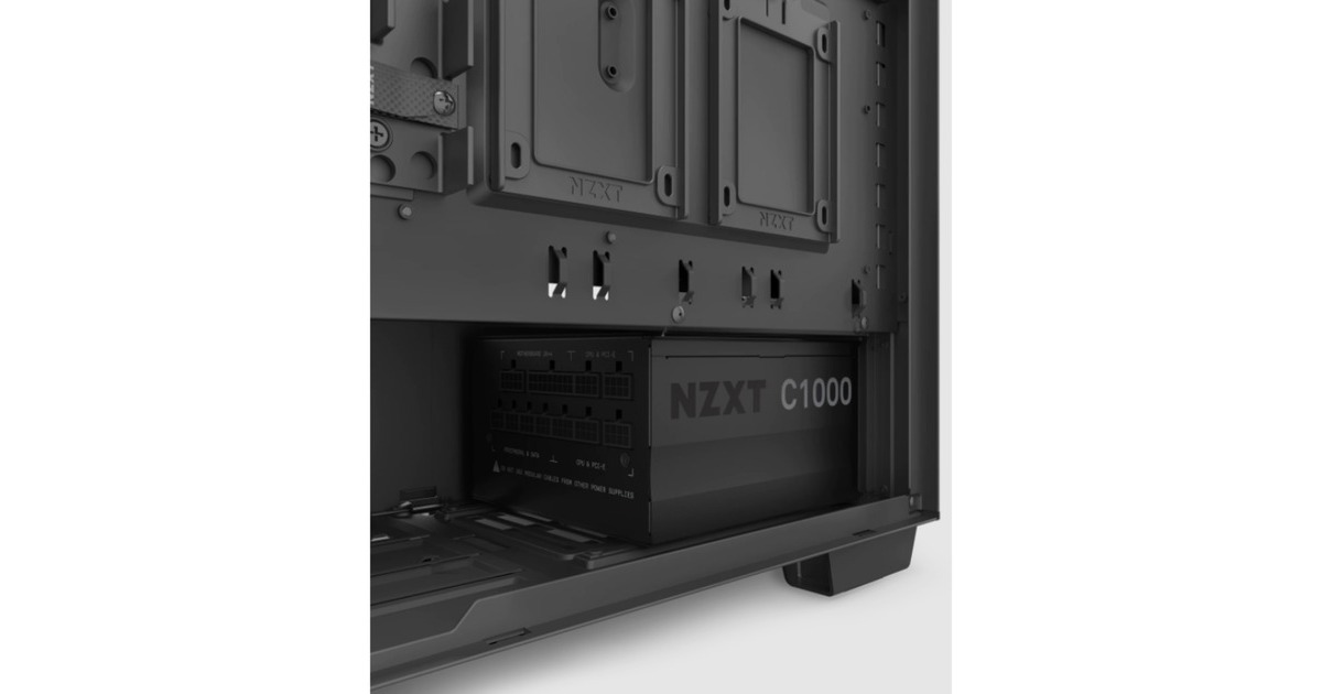 NZXT C1000 80+ Gold 1000W, PC-Netzteil(schwarz, 6x PCIe, Kabel-Management, 1000 Watt)
