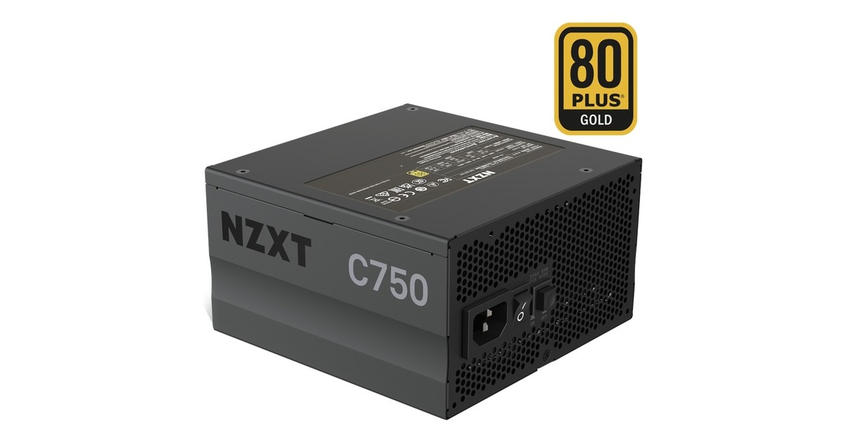 NZXT C750 80+ Gold 750W, PC-Netzteil(schwarz, 6x PCIe, Kabel-Management, 750 Watt)