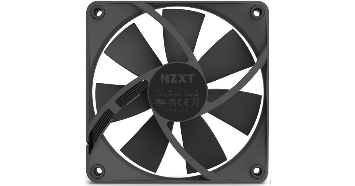 NZXT F120P PWM Airflow 120x120x2, Gehäuselüfter(schwarz)