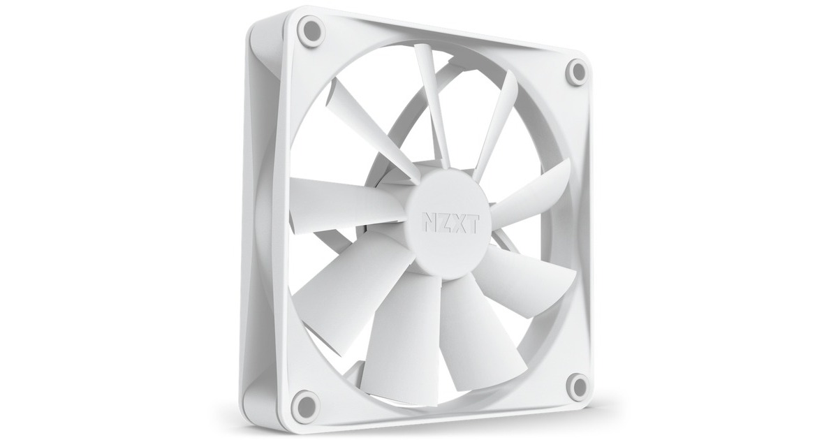 NZXT F120Q Quiet Airflow 120x120x26, Gehäuselüfter(weiß) NZXT F120Q Quiet Airflow 120x120x26, Gehäuselüfter(weiß)