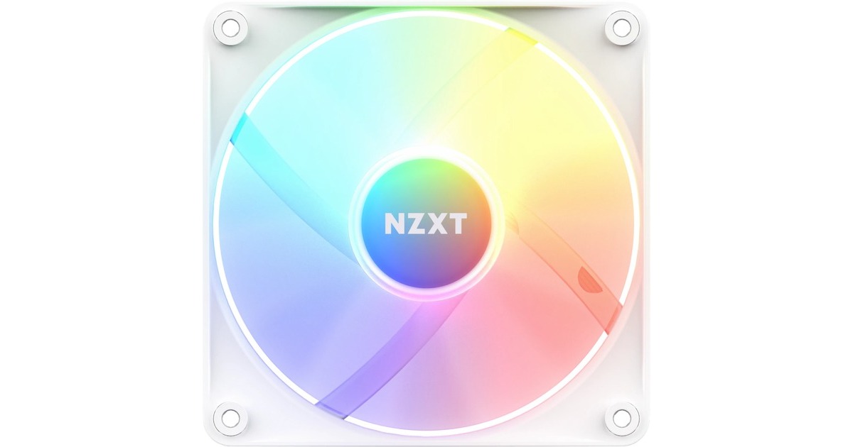 NZXT F120 RGB Core Single 120x120x26, Gehäuselüfter(weiß, Einzellüfter, ohne Controller)