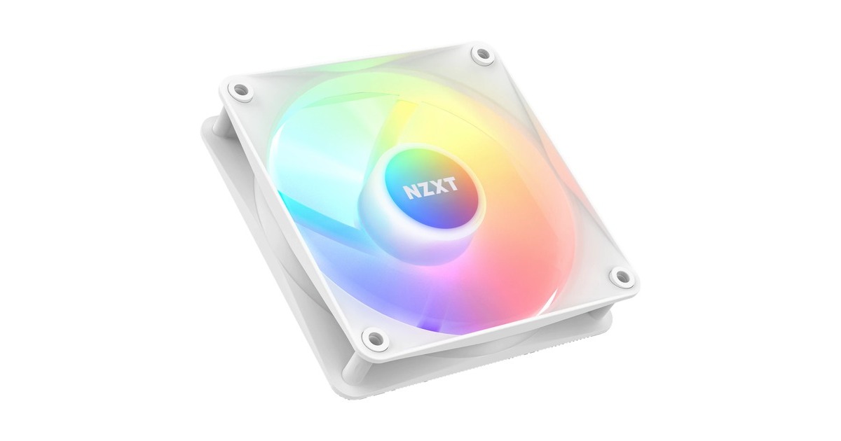 NZXT F120 RGB Core Single 120x120x26, Gehäuselüfter(weiß, Einzellüfter, ohne Controller)