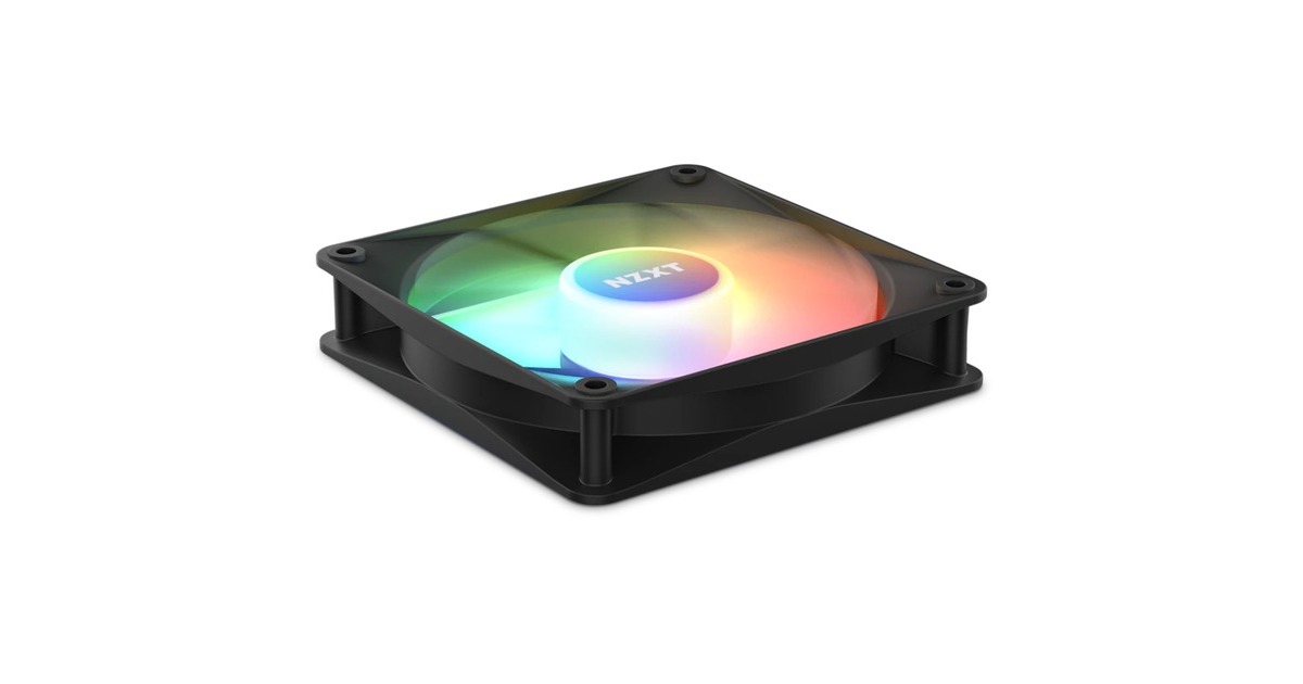 NZXT F120 RGB Core Triple Pack 120x120x26, Gehäuselüfter(schwarz, 3er Pack, inkl. RGB-Controller)