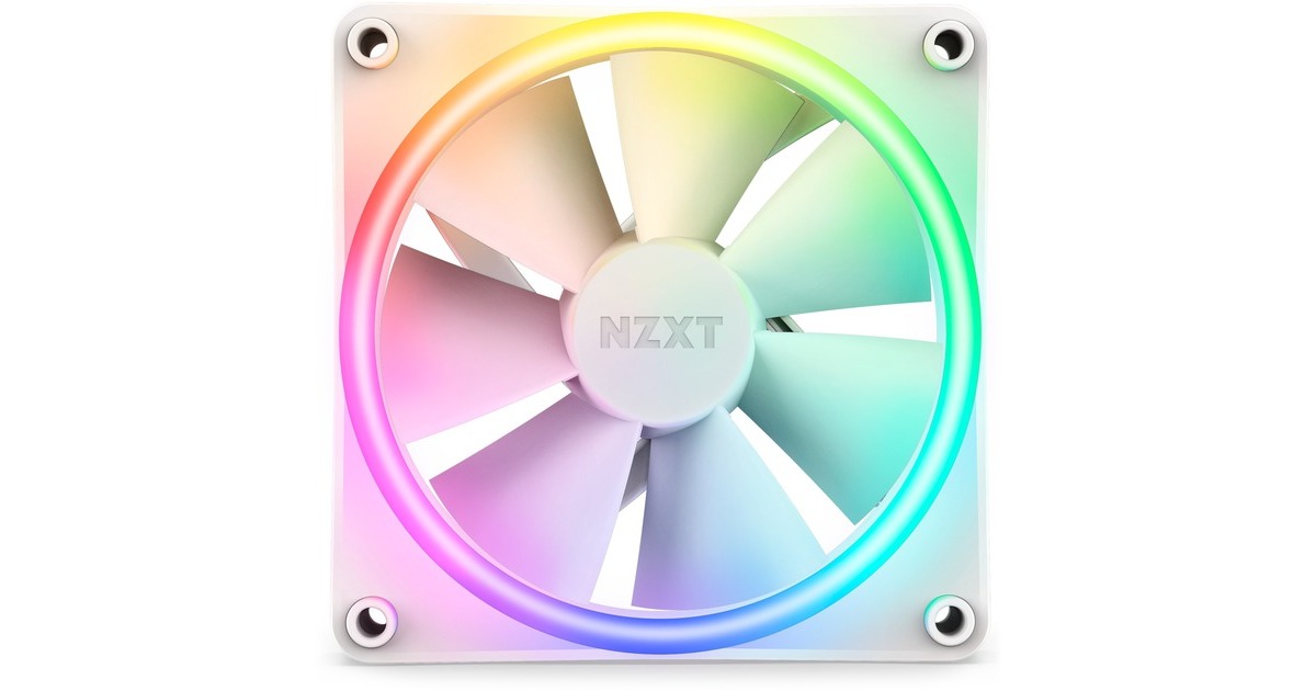 NZXT F120 RGB DUO Single 120x120x25, Gehäuselüfter(weiß, Einzellüfter, ohne Controller)