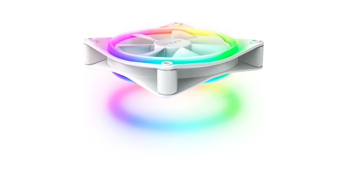 NZXT F120 RGB DUO Triple 120x120x25, Gehäuselüfter(weiß, 3er Pack, inkl. RGB-Controller)