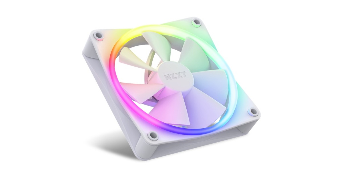 NZXT F120 RGB-Dreierpack 120x120x26, Gehäuselüfter(weiß, 3er Pack inkl. RGB & Fan Controller)