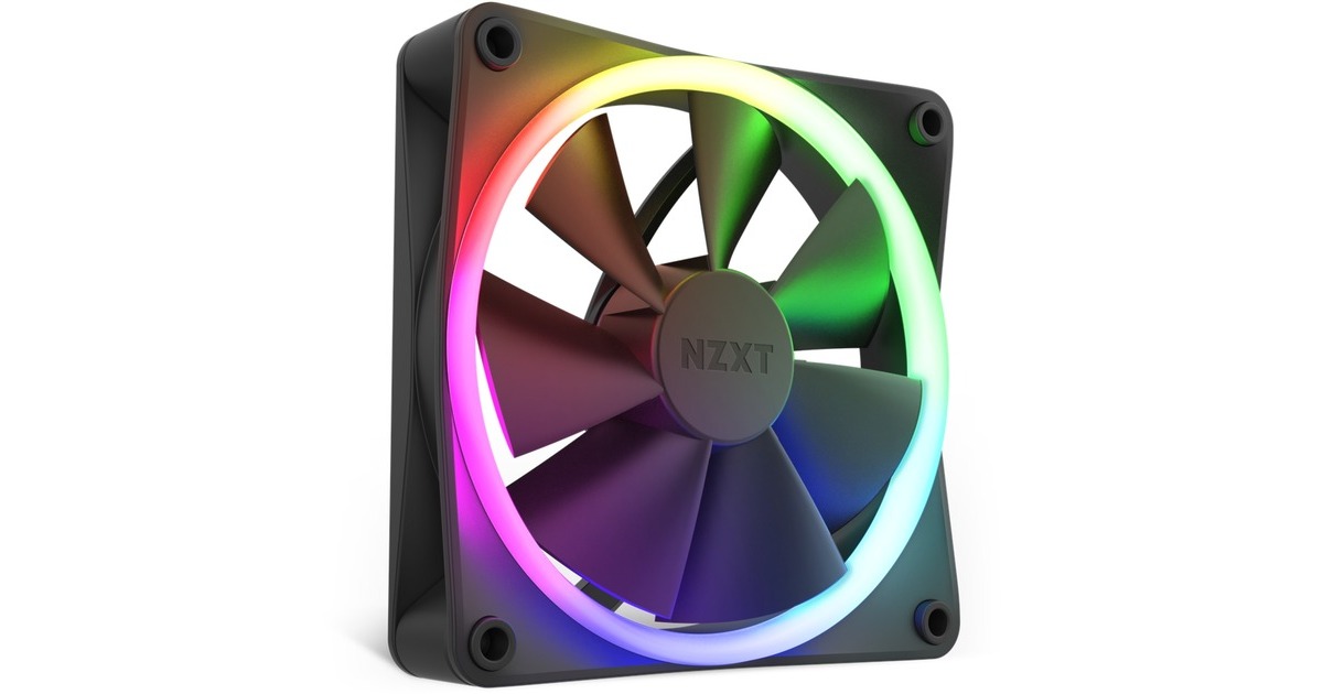 NZXT F120 RGB Single 120x120x26, Gehäuselüfter(schwarz, Einzellüfter, ohne Controller) NZXT F120 RGB Single 120x120x26, Gehäuselüfter(schwarz, Einzellüfter, ohne Controller)