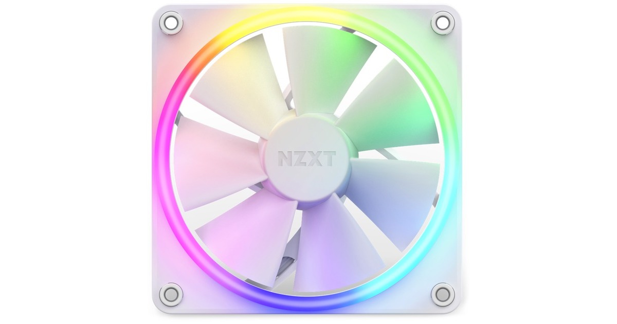 NZXT F120 RGB Single 120x120x26, Gehäuselüfter(weiß, Einzellüfter, ohne Controller)