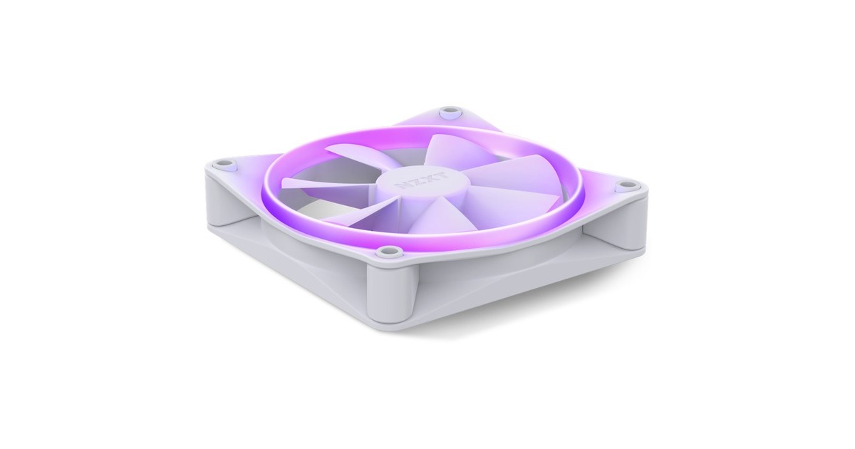 NZXT F120 RGB Single 120x120x26, Gehäuselüfter(weiß, Einzellüfter, ohne Controller)