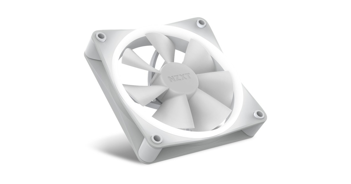 NZXT F120 RGB Single 120x120x26, Gehäuselüfter(weiß, Einzellüfter, ohne Controller)