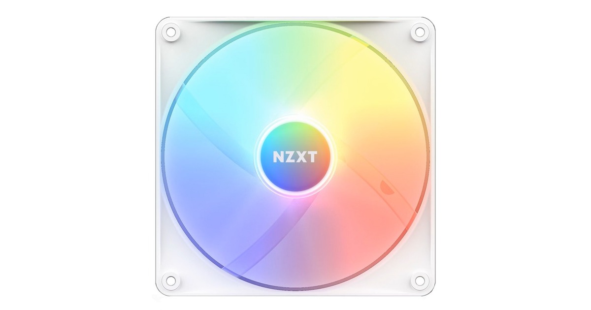 NZXT F140 RGB Core Single 140x140x26, Gehäuselüfter(weiß, Einzellüfter, ohne Controller)