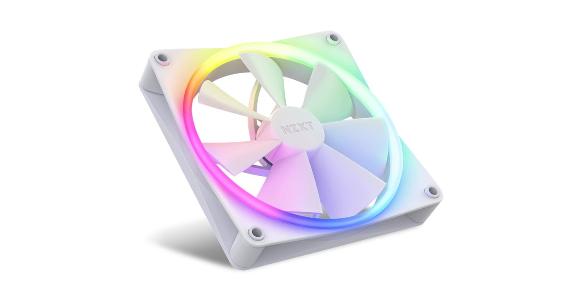 NZXT F140 RGB Core Twin Pack 140x140x26, Gehäuselüfter(weiß, 2er Pack, inkl. RGB-Controller)