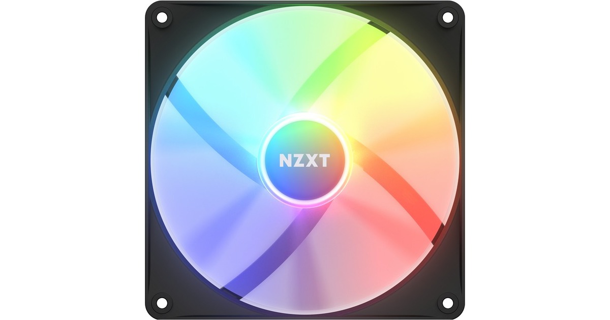 NZXT F140 RGB Core Twin Pack 140x140x26, Gehäuselüfter(schwarz, 2er Pack, inkl. RGB-Controller)