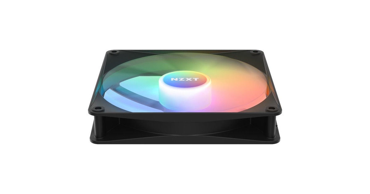 NZXT F140 RGB Core Twin Pack 140x140x26, Gehäuselüfter(schwarz, 2er Pack, inkl. RGB-Controller)