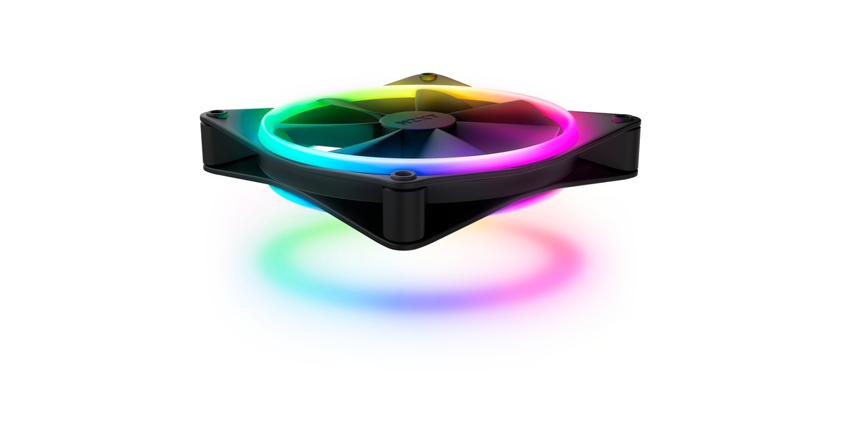 NZXT F140 RGB DUO Single 140x140x25, Gehäuselüfter(schwarz, Einzellüfter, ohne Controller)