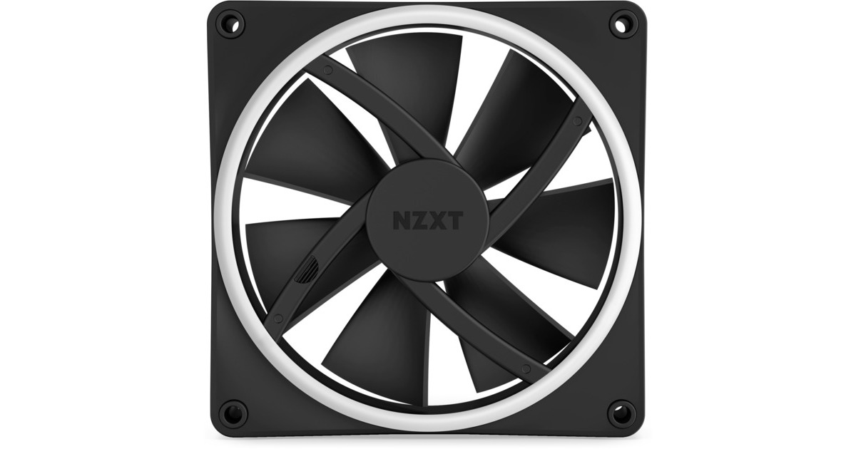 NZXT F140 RGB DUO Single 140x140x25, Gehäuselüfter(schwarz, Einzellüfter, ohne Controller)
