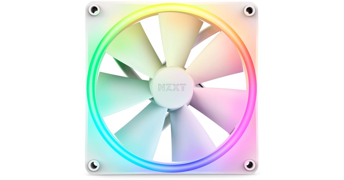 NZXT F140 RGB DUO Single 140x140x25, Gehäuselüfter(weiß, Einzellüfter, ohne Controller)