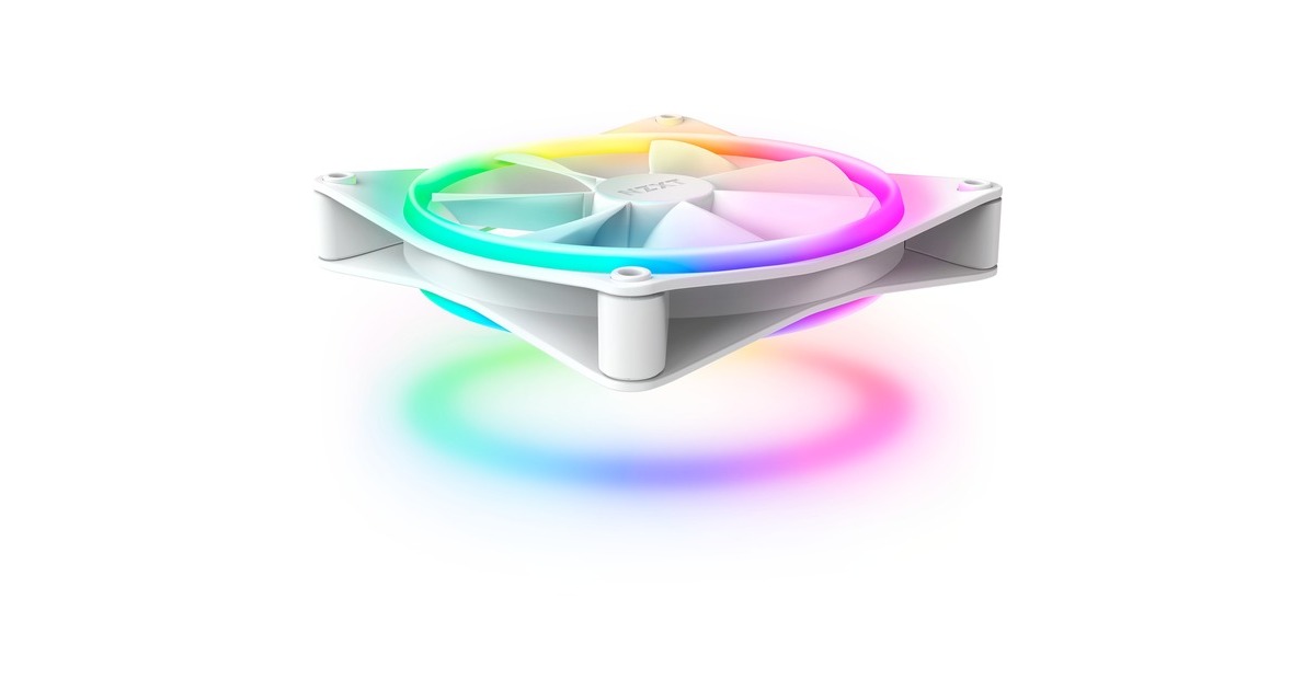 NZXT F140 RGB DUO Single 140x140x25, Gehäuselüfter(weiß, Einzellüfter, ohne Controller)