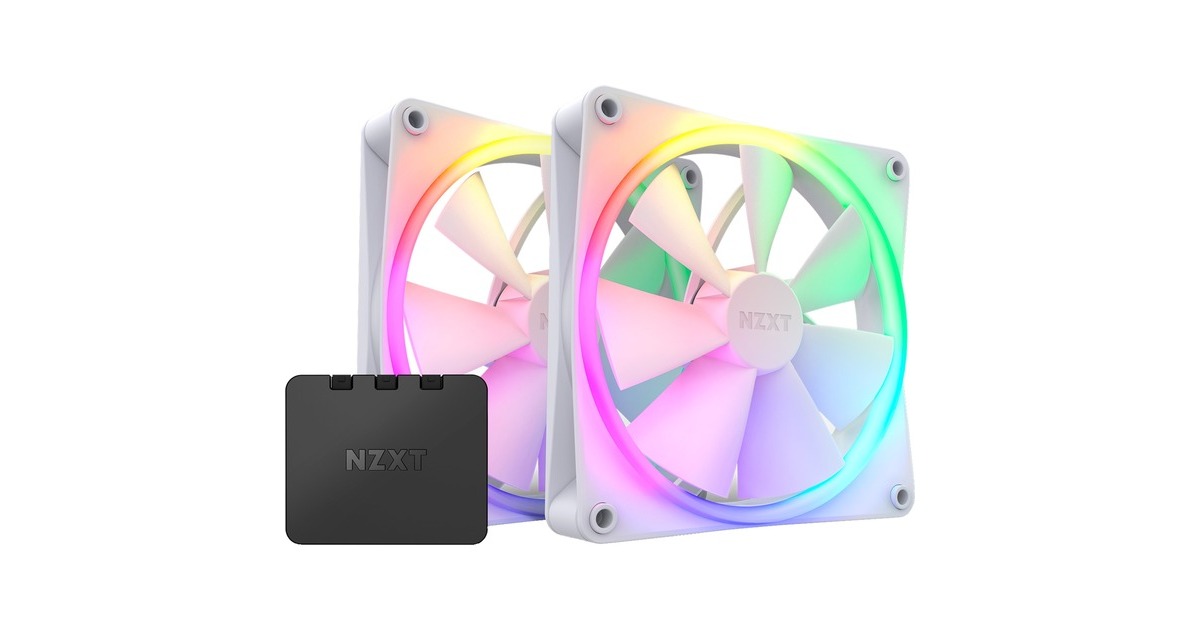 NZXT F140 RGB DUO Twin 140x140x25, Gehäuselüfter(weiß, 2er Pack, inkl. RGB-Controller) NZXT F140 RGB DUO Twin 140x140x25, Gehäuselüfter(weiß, 2er Pack, inkl. RGB-Controller)