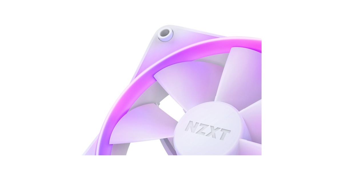 NZXT F140 RGB DUO Twin 140x140x25, Gehäuselüfter(weiß, 2er Pack, inkl. RGB-Controller)