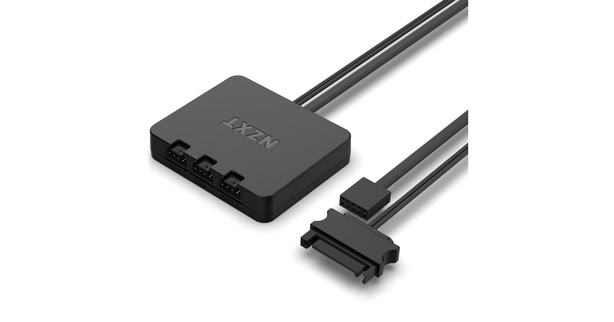 NZXT F140 RGB DUO Twin 140x140x25, Gehäuselüfter(weiß, 2er Pack, inkl. RGB-Controller)