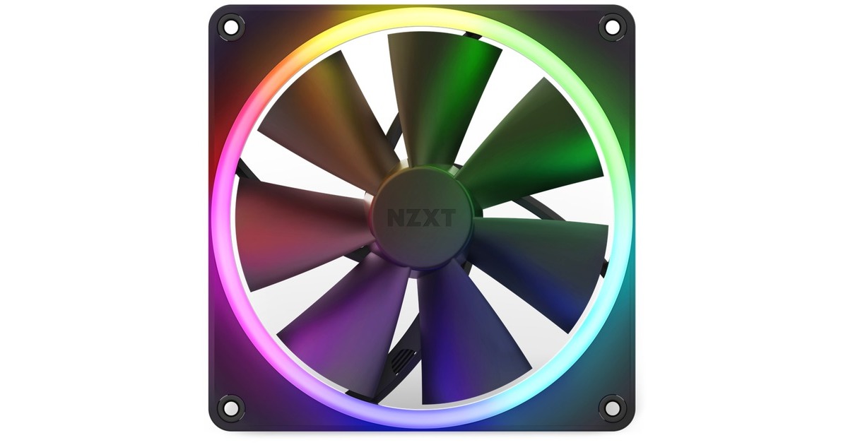 NZXT F140 RGB Single 140x140x26, Gehäuselüfter(schwarz, Einzellüfter, ohne Controller)