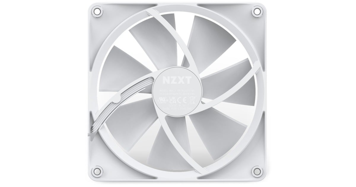 NZXT F140 RGB Single 140x140x26, Gehäuselüfter(weiß, Einzellüfter, ohne Controller, Outlet)