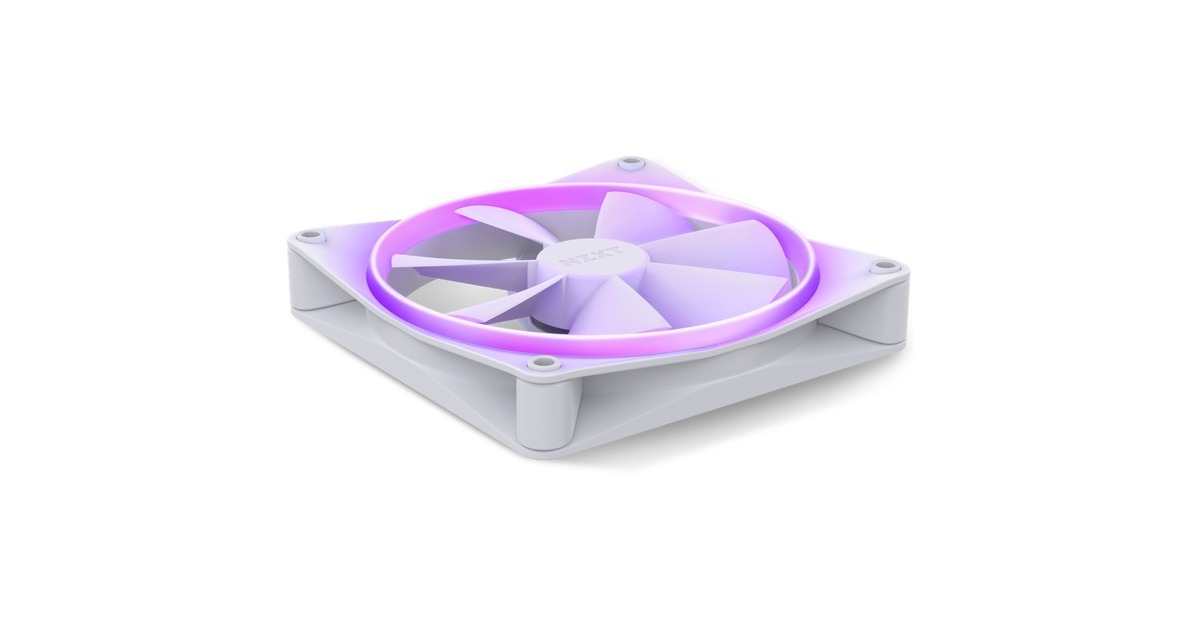 NZXT F140 RGB Single 140x140x26, Gehäuselüfter(weiß, Einzellüfter, ohne Controller)