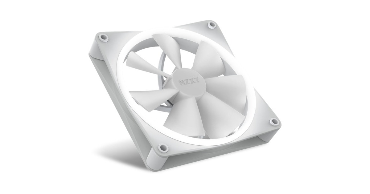 NZXT F140 RGB Single 140x140x26, Gehäuselüfter(weiß, Einzellüfter, ohne Controller)