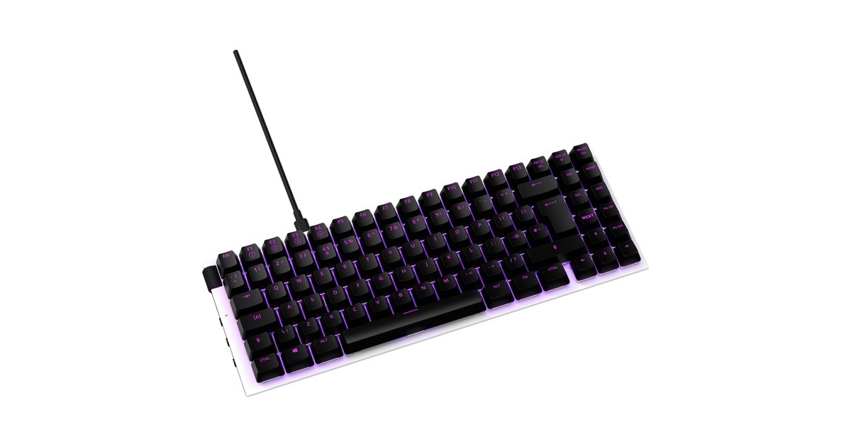 NZXT FUNCTION MINITKL, Gaming-Tastatur(weiß/schwarz, DE-Layout, Gateron Red, Hot-Swap)