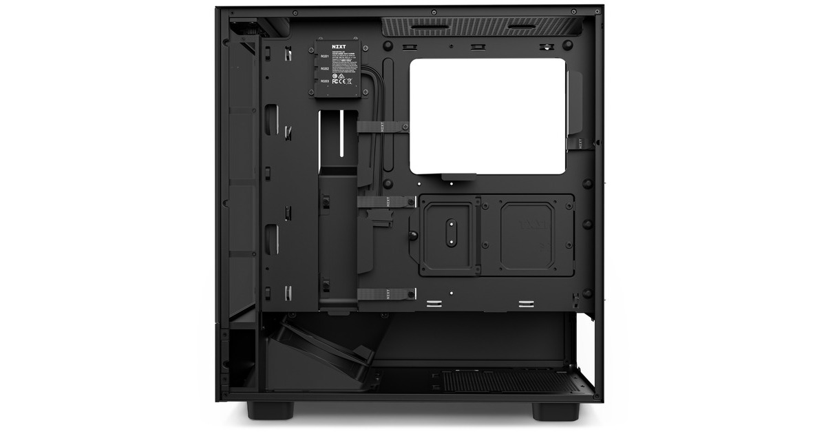 NZXT H5 Elite All Black, Tower-Gehäuse(schwarz, Tempered Glass)