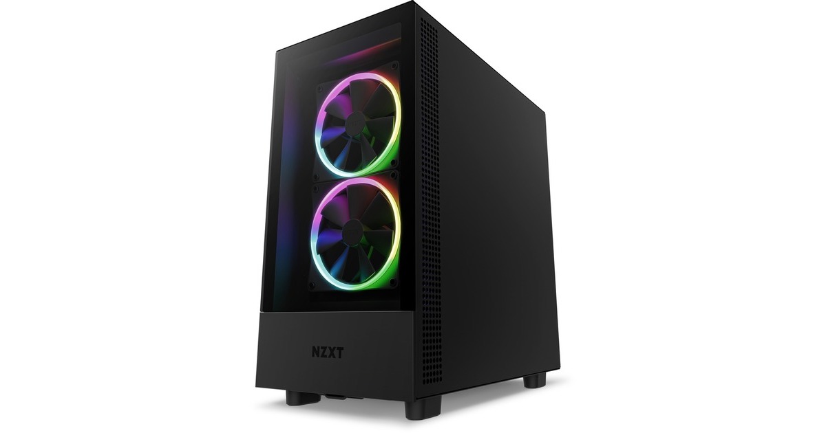 NZXT H5 Elite All Black, Tower-Gehäuse(schwarz, Tempered Glass)