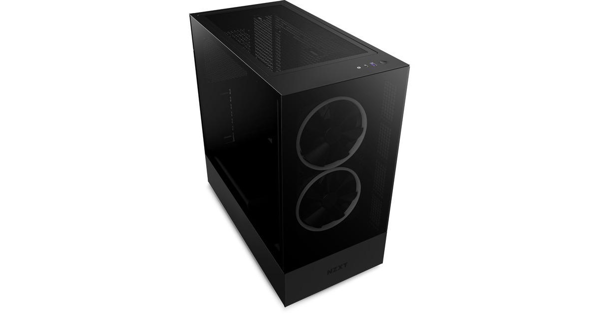 NZXT H5 Elite All Black, Tower-Gehäuse(schwarz, Tempered Glass)