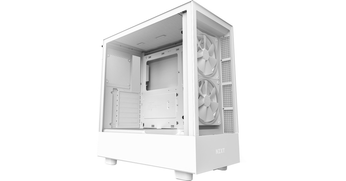 NZXT H5 Elite All White, Tower-Gehäuse(weiß (matt), Tempered Glass)