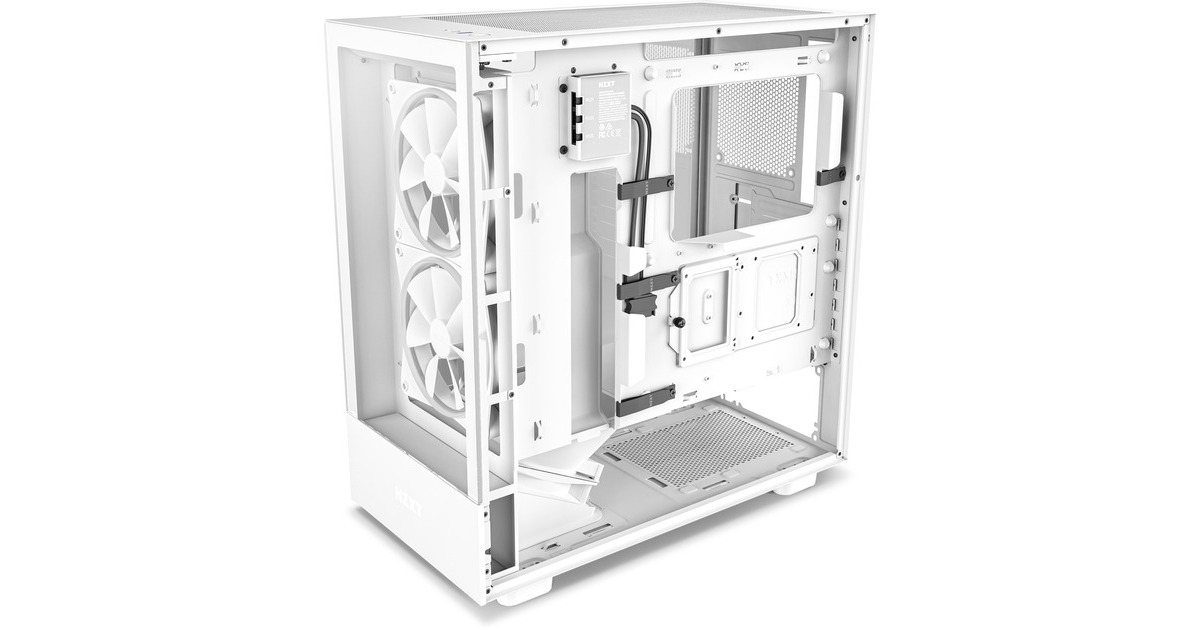 NZXT H5 Elite All White, Tower-Gehäuse(weiß (matt), Tempered Glass)