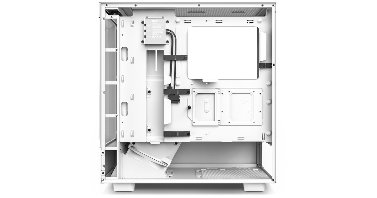 NZXT H5 Elite All White, Tower-Gehäuse(weiß (matt), Tempered Glass)