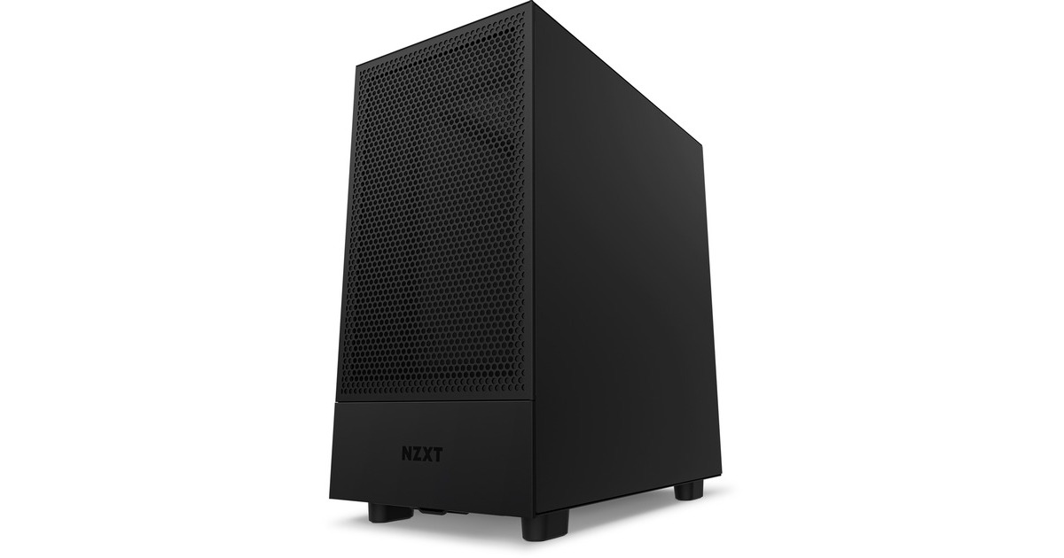 NZXT H5 Flow All Black, Tower-Gehäuse(schwarz (matt), Tempered Glass)