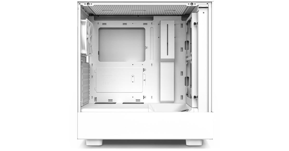 NZXT H5 Flow All White, Tower-Gehäuse(weiß (matt), Tempered Glass)