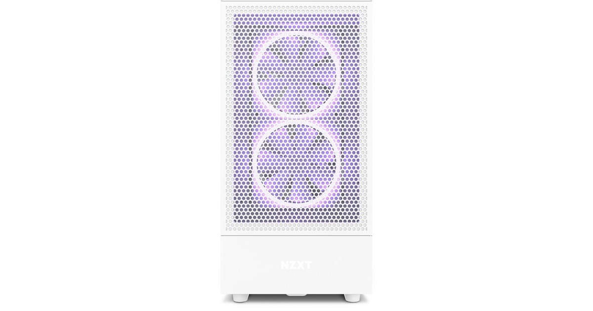 NZXT H5 Flow All White, Tower-Gehäuse(weiß (matt), Tempered Glass)