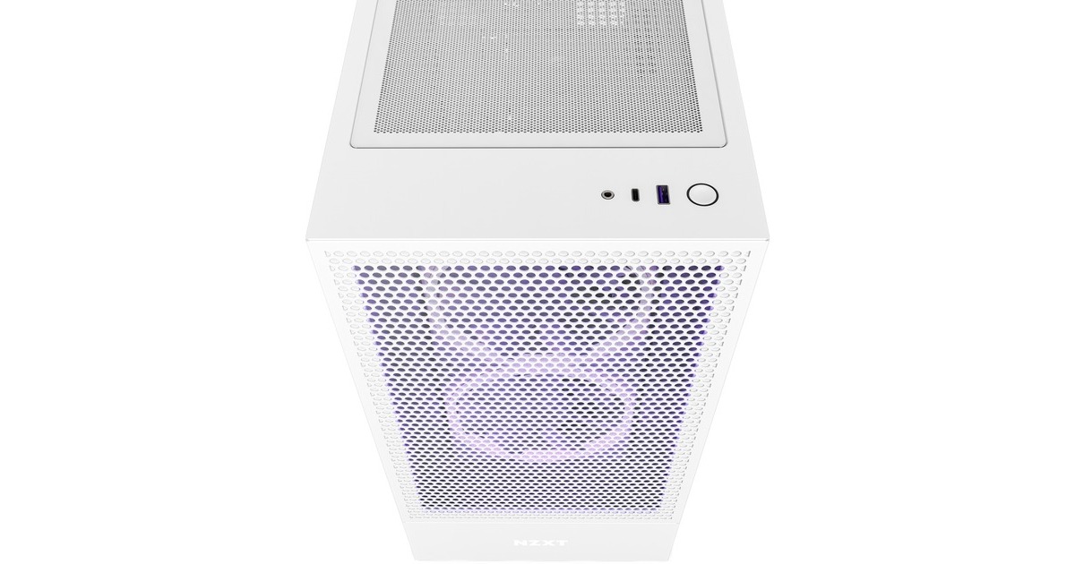 NZXT H5 Flow All White, Tower-Gehäuse(weiß (matt), Tempered Glass)