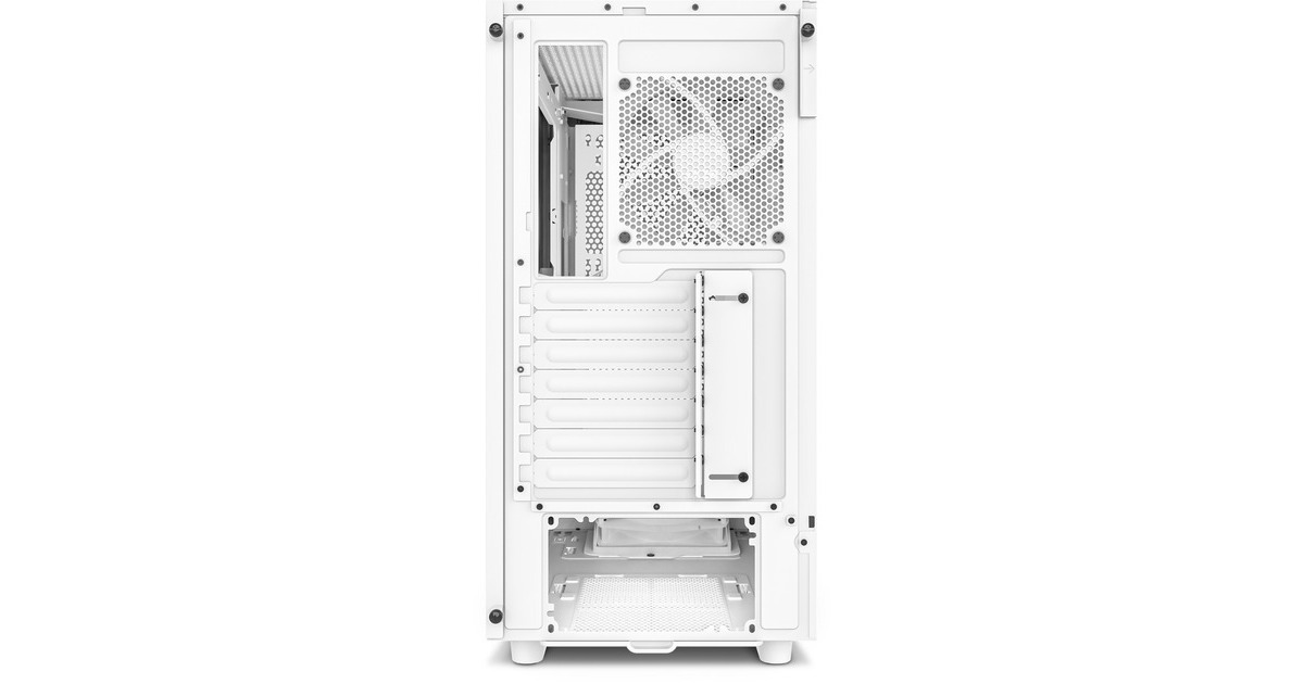 NZXT H5 Flow All White, Tower-Gehäuse(weiß (matt), Tempered Glass)