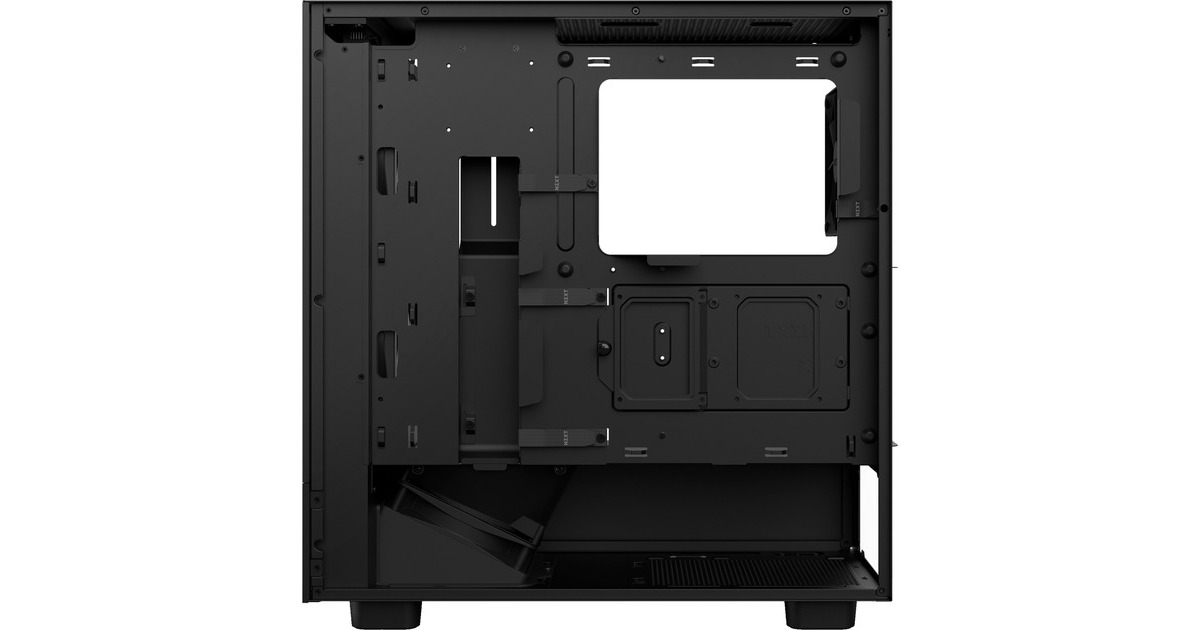 NZXT H5 Flow RGB All Black, Tower-Gehäuse(schwarz (matt),Tempered Glass)