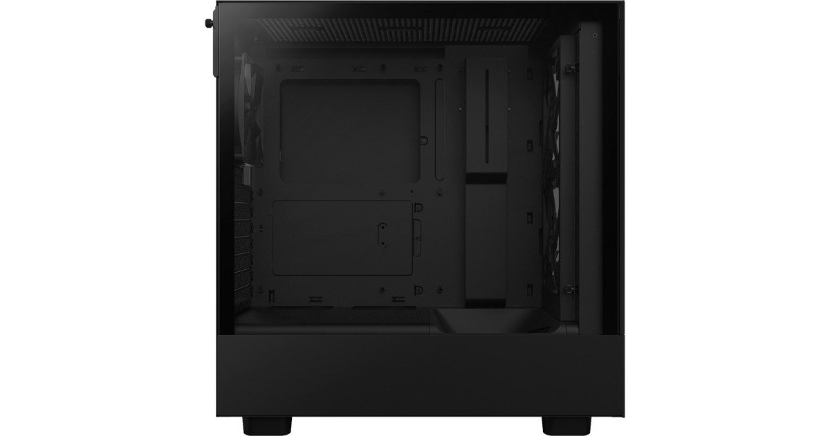 NZXT H5 Flow RGB All Black, Tower-Gehäuse(schwarz (matt),Tempered Glass)