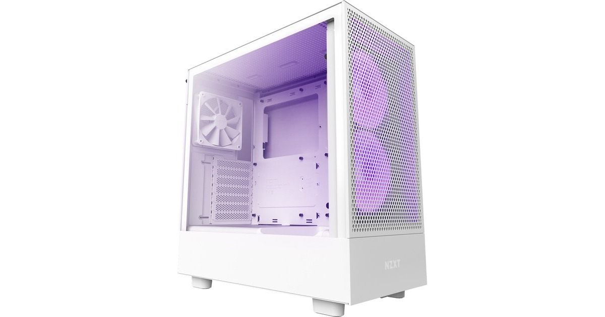 NZXT H5 Flow RGB All White, Tower-Gehäuse(weiß (matt),Tempered Glass)