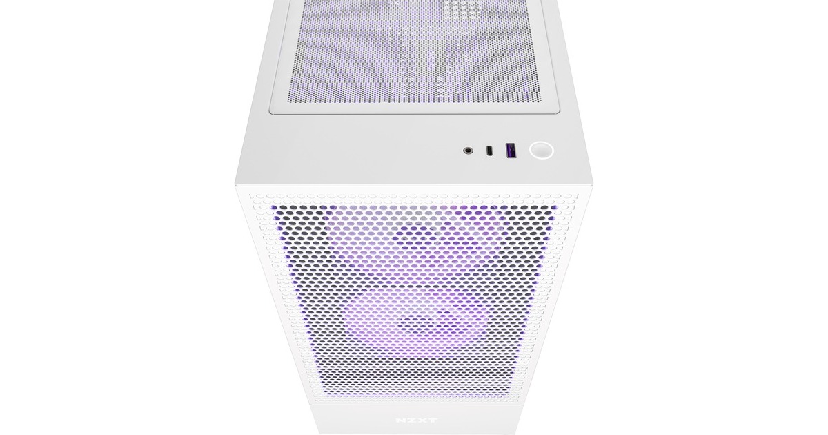 NZXT H5 Flow RGB All White, Tower-Gehäuse(weiß (matt),Tempered Glass)