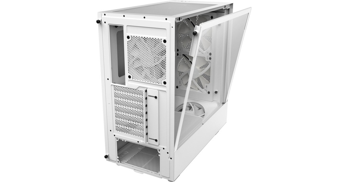 NZXT H5 Flow RGB All White, Tower-Gehäuse(weiß (matt),Tempered Glass)