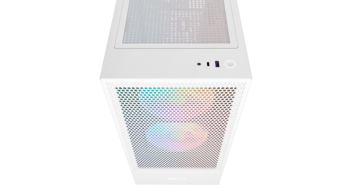 NZXT H5 Flow RGB All White, Tower-Gehäuse(weiß (matt),Tempered Glass)