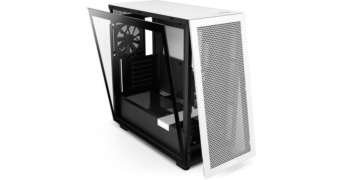 NZXT H7 Flow White&Black, Tower-Gehäuse(weiß/schwarz)
