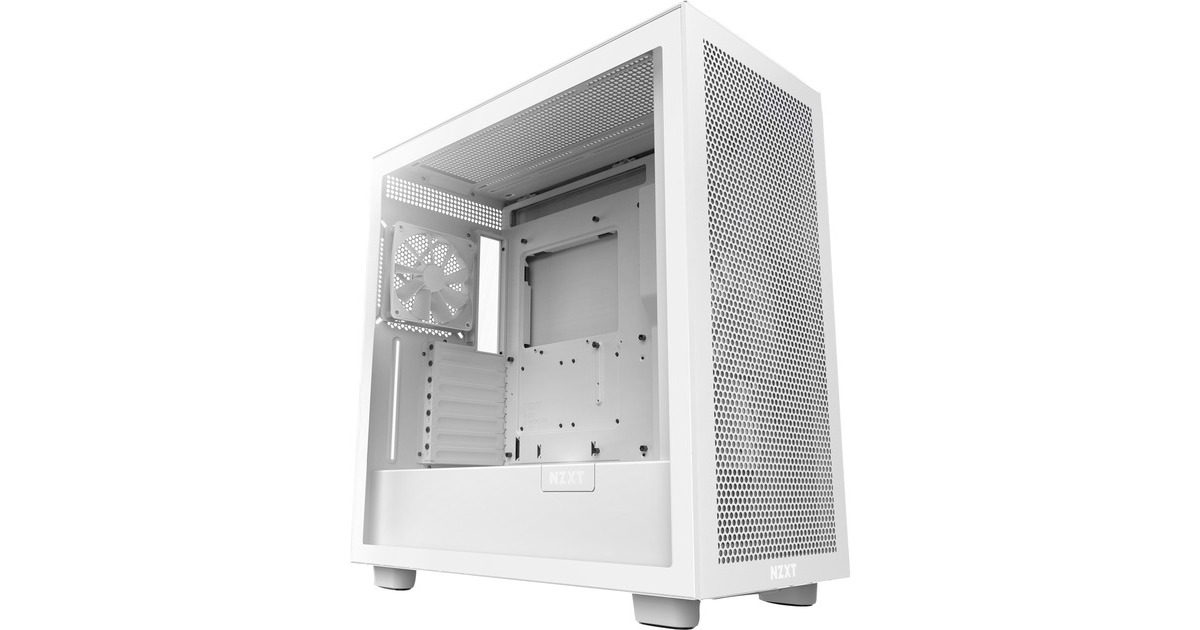 NZXT H7 Flow White, Tower-Gehäuse(weiß (matt), Tempered Glass)